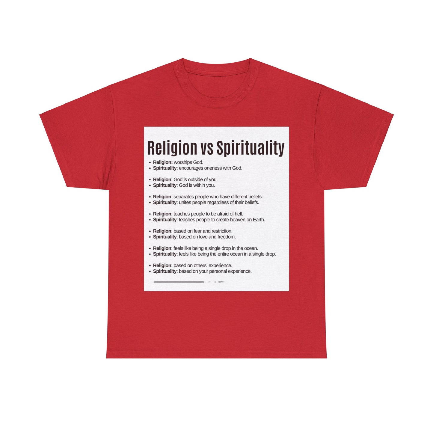 R VS S Unisex Heavy Cotton Tee